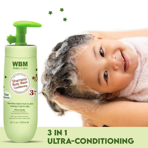 3-in-1 Baby Shampoo, Body Wash & Conditioner | WBM Baby Care